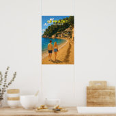 Le Pradet, Frankrijk – Oude Reisposter Poster (Keuken)