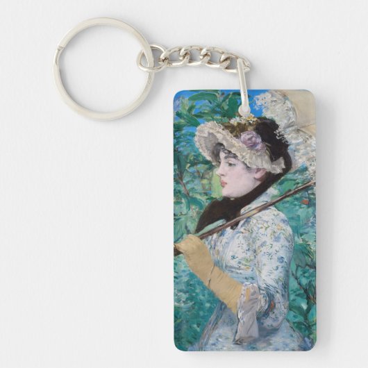 Le Printemps Édouard Manet Impressionist Painting Sleutelhanger (Voorkant)