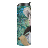 Le Printemps Édouard Manet Woman Portrait Monogram Thermosbeker (Gedraaid links)