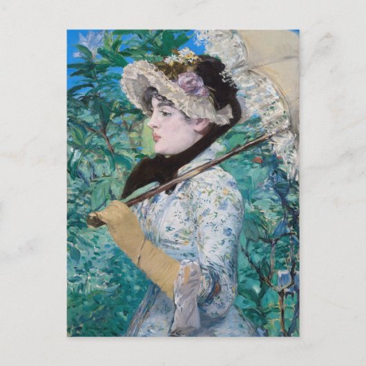 Le Printemps Manet Fine Art Briefkaart schilderen (Voorkant)
