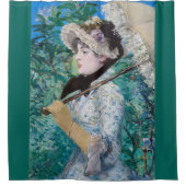 Le Printemps Manet Impressionist Art Painting Douchegordijn (Voorkant)