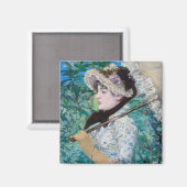 Le Printemps Manet Impressionist Fine Art Painting Magneet (Voorkant / Achterkant)