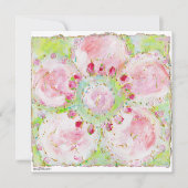 " le printemps " - uitnodiging voor de douche (Voorkant)