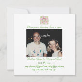 " le printemps " - uitnodiging voor de douche (Achterkant)