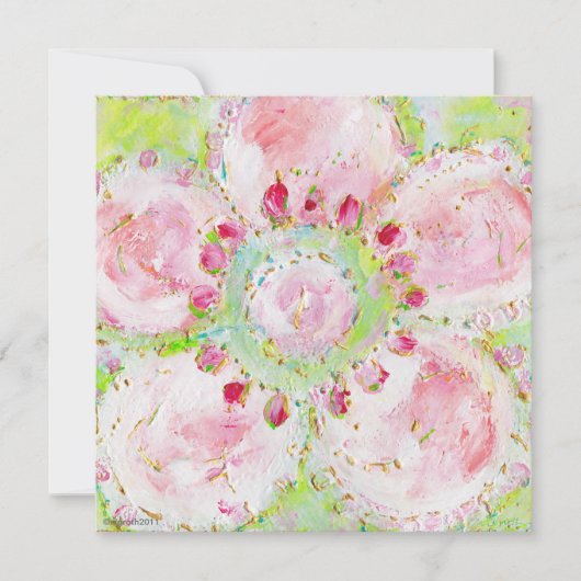 " le printemps " - uitnodiging voor de douche (Voorkant)