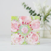 le printemps verandering adreskaartje aankondiging (Staand voorkant)