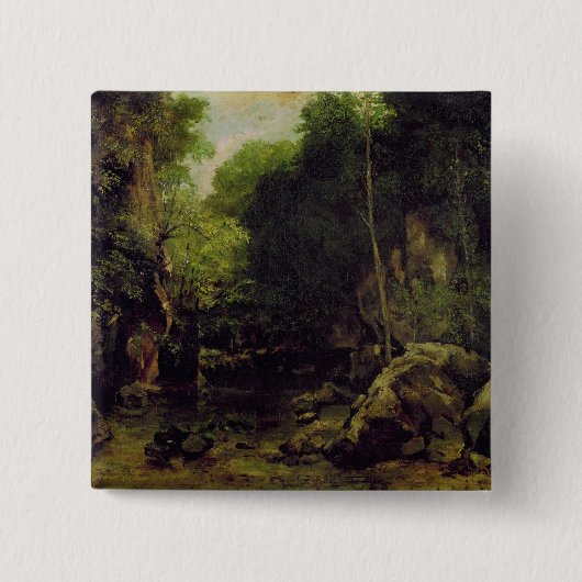 Le Puits-Noir, Doubs Vierkante Button 5,1 Cm (Voorkant)