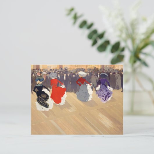 Le Quadrille au Moulin-Rouge | Louis Abel-Truchet Briefkaart (Staand voorkant)