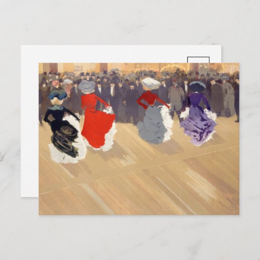 Le Quadrille au Moulin-Rouge | Louis Abel-Truchet Briefkaart (Voorkant / Achterkant)