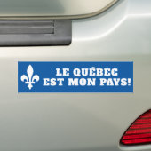 Le Québec est mon betaalt! Bumpersticker (Op auto)