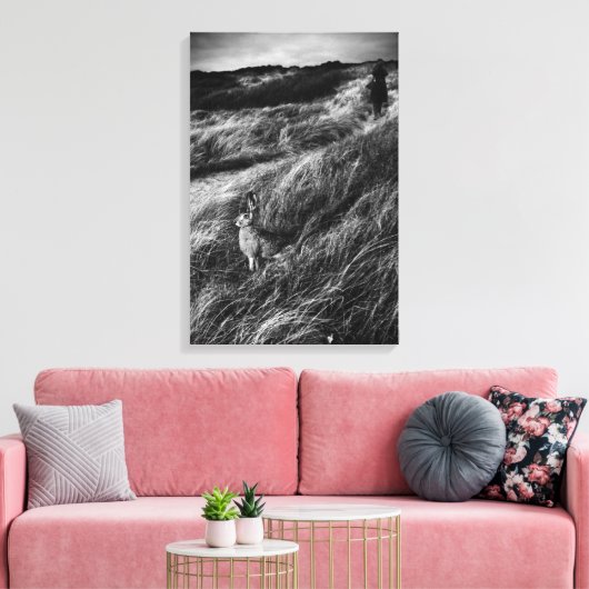 Le Rendez-vous d'Alice Wonderland foto van mooie k Canvas Afdruk (Insitu (Woonkamer))