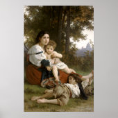 Le Repos (The Rest) William-Adolphe Bouguereau Poster (Voorkant)