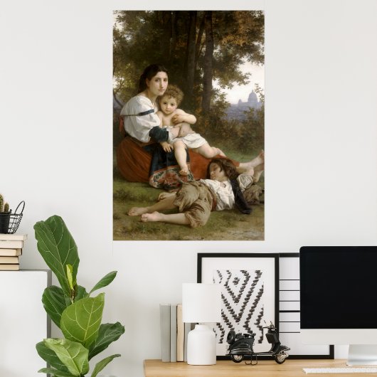 Le Repos (The Rest) William-Adolphe Bouguereau Poster (Thuiskantoor)