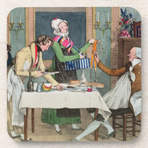 Le Restaurant, café. door Rodwell en Martin, 1820 Bier Onderzetter