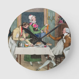 Le Restaurant, café. door Rodwell en Martin, 1820 Ronde Klok