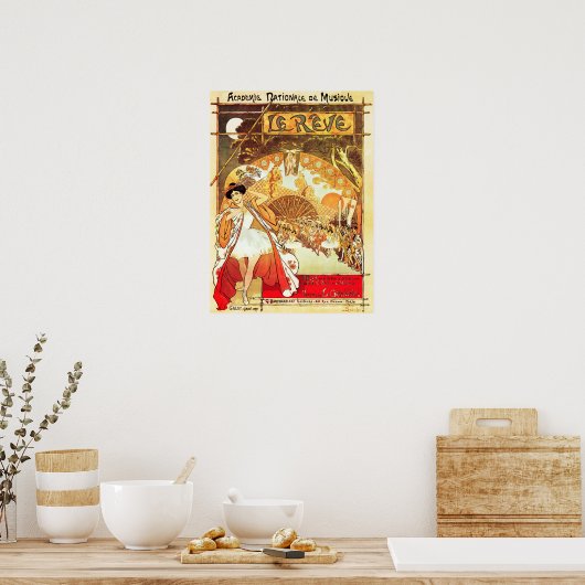 LE REVE  franse muziektheater en Poster (Keuken)