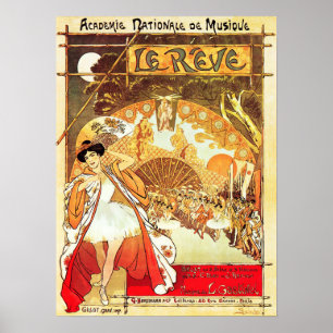 LE REVE  franse muziektheater en Poster