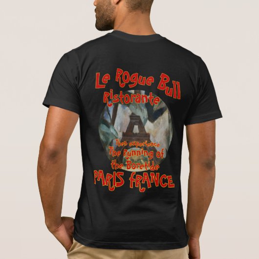 LE ROGUE BULL RISTORANTE PARIJS FRANKRIJK T-SHIRT (Achterkant)