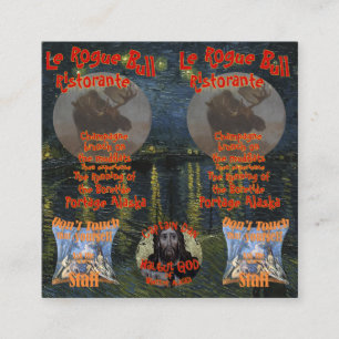 Le Rogue Bull Ristorante Portage Alaska AK Informatiekaartje