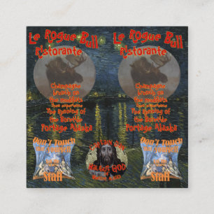 Le Rogue Bull Ristorante Portage Alaska AK Informatiekaartje