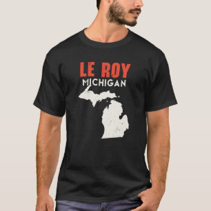 Le Roy Michigan Verenigde Staten Amerika Reis Mich T-shirt