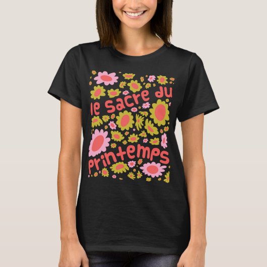 Le sacre du printemps Rite of Spring Floral T-shirt (Voorkant)