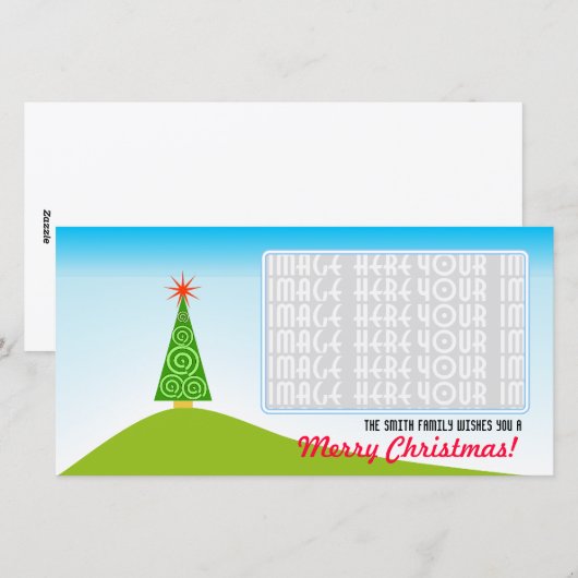 Le Sapin Feestdagenkaart (Voorkant / Achterkant)