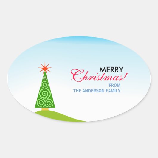 Le Sapin Ovale Sticker (Voorkant)