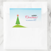 Le Sapin Rechthoekige Sticker (Tas)