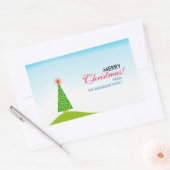 Le Sapin Rechthoekige Sticker (Envelop)