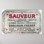 Le Sauveur,  Frans vleesconserveermiddel. Poster