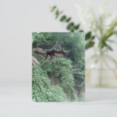Le Shan Mountainside Buddhist Pavilion Briefkaart (Staand voorkant)