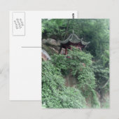 Le Shan Mountainside Buddhist Pavilion Briefkaart (Voorkant / Achterkant)