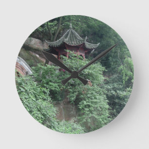 Le Shan Mountainside Buddhist Pavilion Ronde Klok