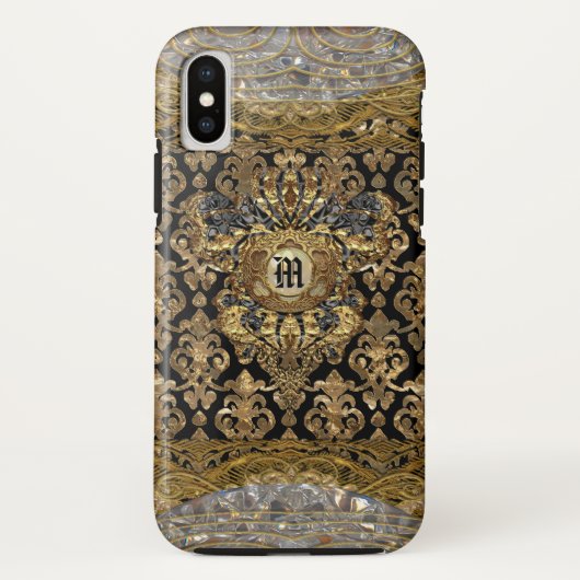 Le Shantesa Baroque Monogram Case-Mate iPhone Case (Achterkant)