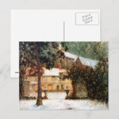 Le Sidaner: Huis in Snow Briefkaart (Voorkant / Achterkant)