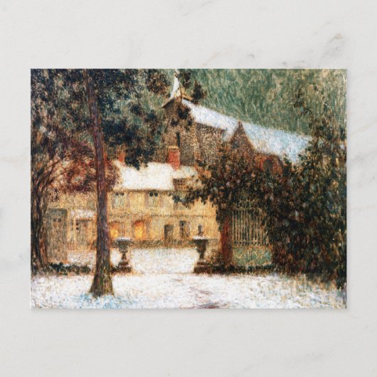 Le Sidaner: Huis in Snow Briefkaart (Voorkant)