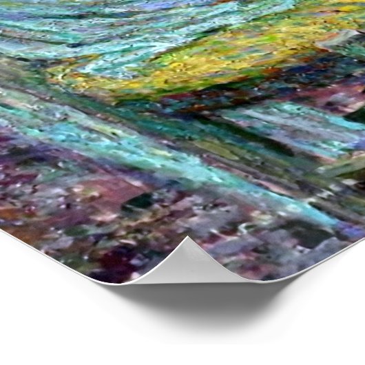 Le Sidaner: Tabel met Rozen in Gerberoy Poster (Hoek)