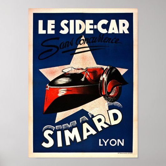 Le Side Car Poster (Voorkant)