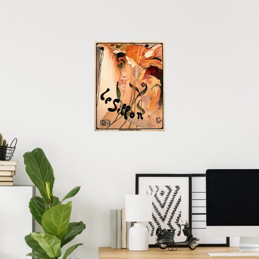 LE SILLON Libre Esthetique 1895 Fernand Toussaint Poster (Thuiskantoor)