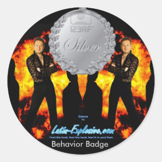 LE Silver Badge Gedrag Sticker
