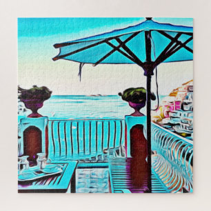 Le Sirenuse in Positano, Italië, tijd van thee Legpuzzel