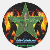 LE Smaragdster Gedrag Stickers (Voorkant)