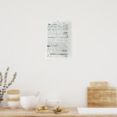 Le Soir d'un Jour de Marche" Poster (Keuken)