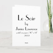 Le Soir Kaart (Achterkant)