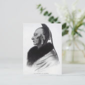 Le Soldat du Chene, een Leider Osage Briefkaart (Staand voorkant)