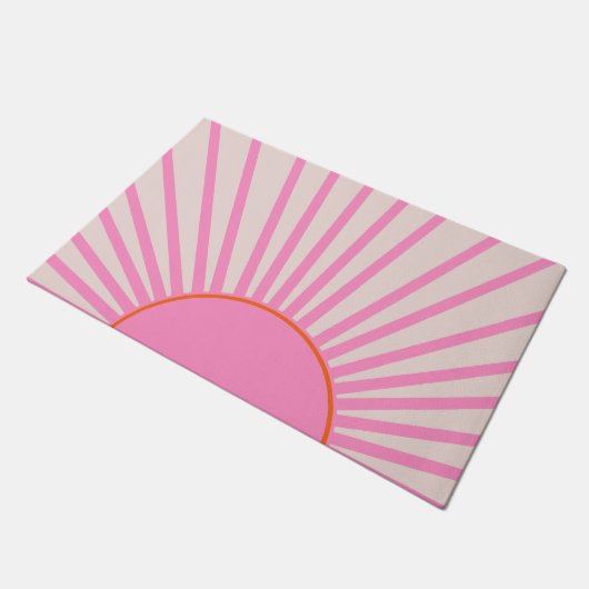 Le Soleil 01 Sun Pink Sunshine Deurmat (Schuin)