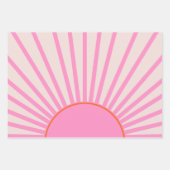 Le Soleil 01 Sun Pink Sunshine Inpakpapier Vel (Voorkant 2)