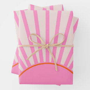Le Soleil 01 Sun Pink Sunshine Inpakpapier Vel