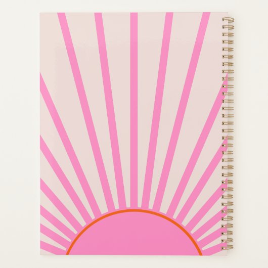 Le Soleil 01 Sun Pink Sunshine Planner (Achterkant)